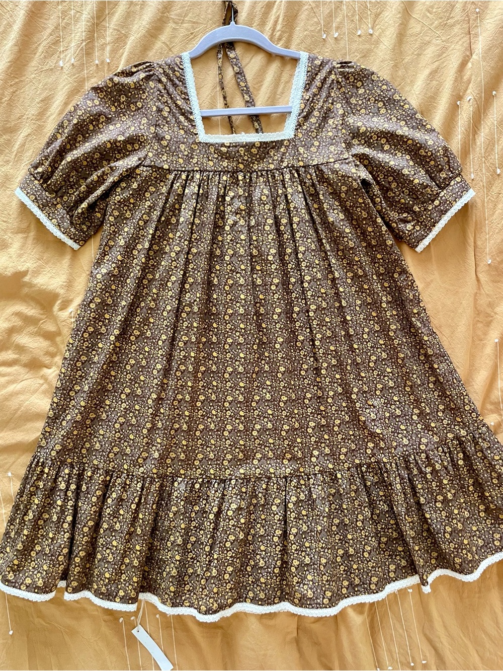 NWT Christy Dawn Berkley Dress in Marron Blooming Vine XS - Picture 2 of 3